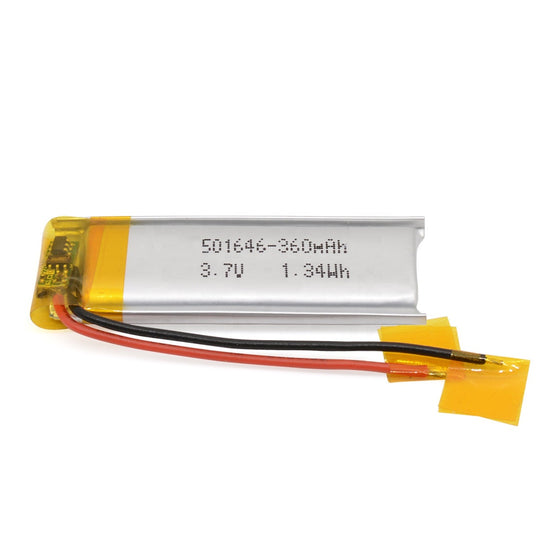 501646 360mAh with KC62133 | 3.7V LiPo Lithium Ion Battery
