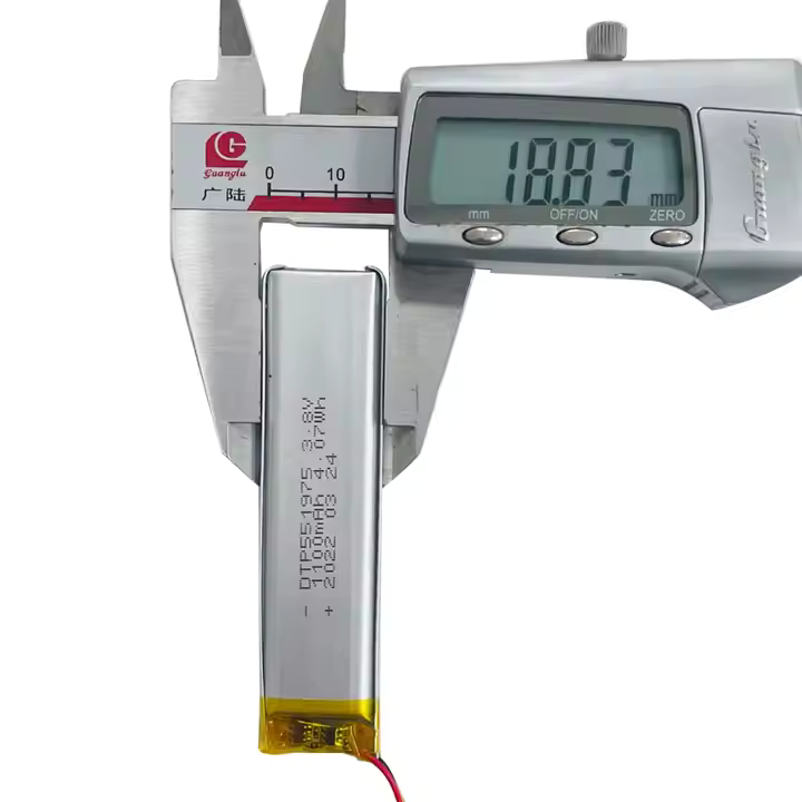 551975 1100mAh | 3.8V High-Voltage LiPo Lithium Ion Battery