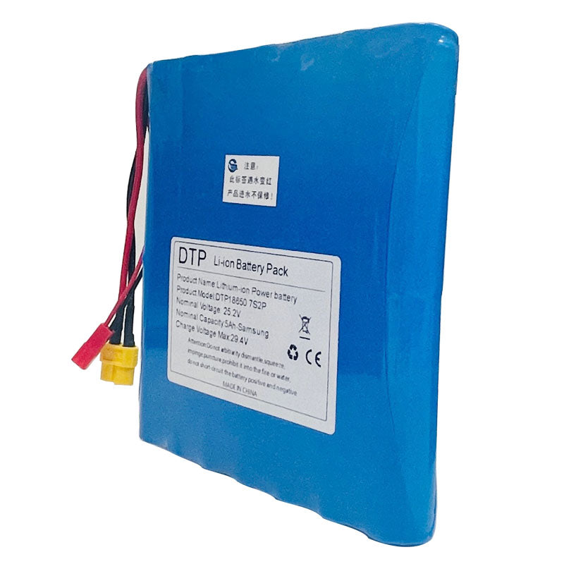 Cylindrical 18650-7S2P 25.2V 5000mah Li-ion Battery Pack (A-grade cell）