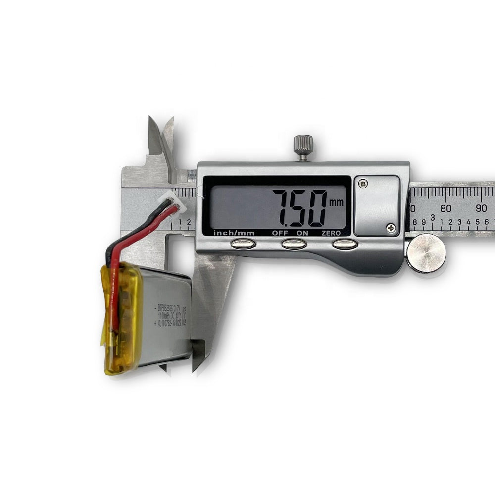 852565 1100mAh with KC62133 | 3.7V LiPo Lithium Ion Battery