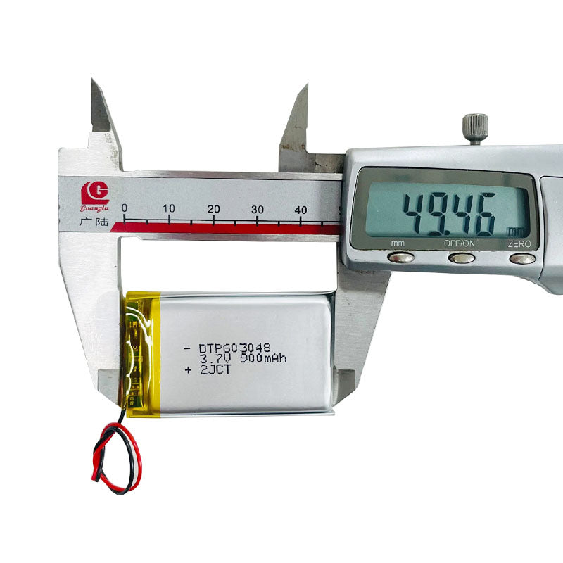 603048 900mAh with KC62133, IEC62133, BIS, CE & RoHS | 3.7V LiPo Lithium Ion Battery