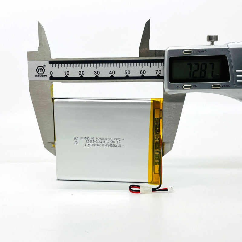 555972 3000mAh with KC62133, CE & RoHS | 3.7V LiPo Lithium Ion Battery