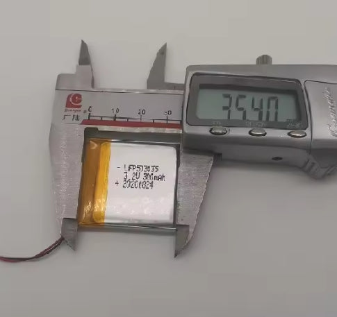 503035 300mAh with UN38.3 | 3.7 V LiFePO4 Battery