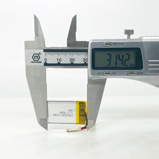 302030 140mAh with KC62133, BIS | 3.7V LiPo Lithium Ion Battery