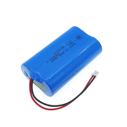 Cylindrical 21700-2P 3.7V 10000mah Li-ion Battery Pack (A-grade cell）