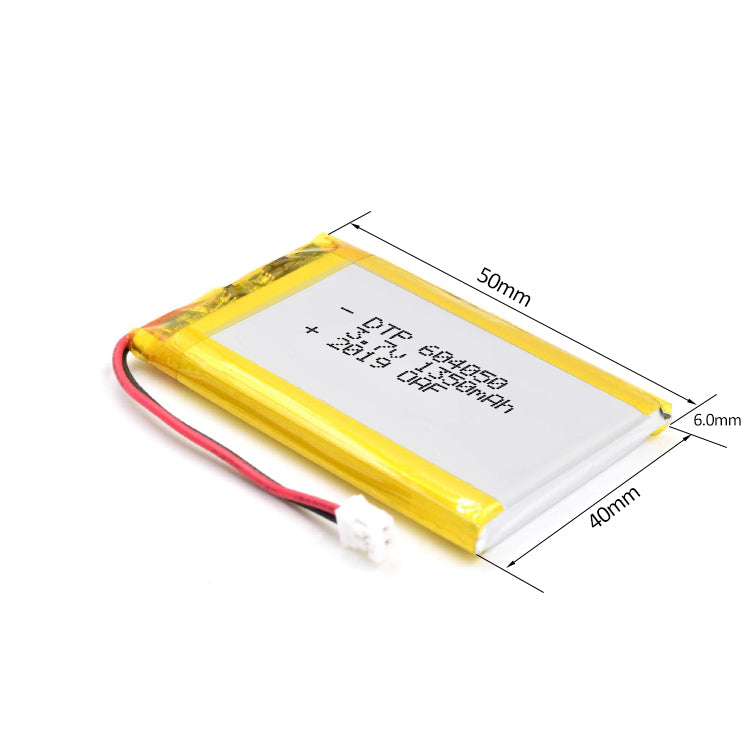 604160 1700mAh | 3.7V LiPo Lithium Ion Battery