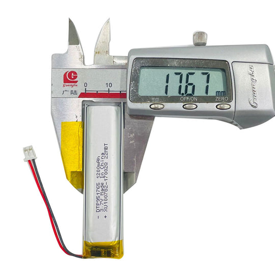 951765 1200mAh with IEC62133, CB, KC62133 , RoHS & UN38.3 | 3.7V LiPo Lithium Ion Battery