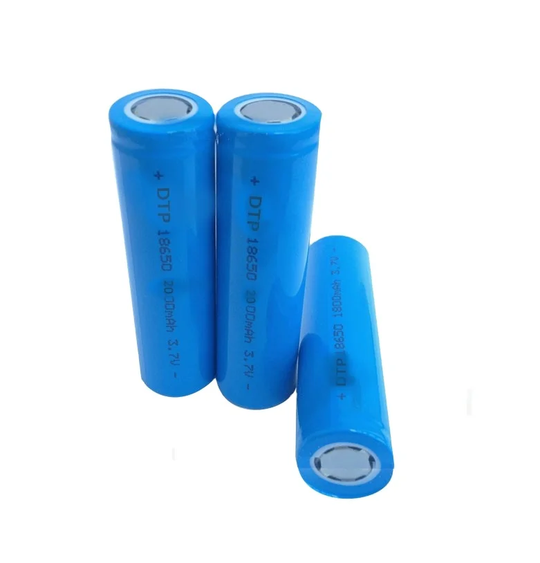 Cylindrical 18650 3.7V 2000mah Li-ion Battery (A-grade cell）