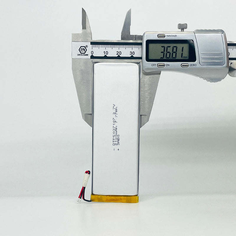 5037107 2100mAh with UN38.3 | 3.7V LiPo Lithium Ion Battery
