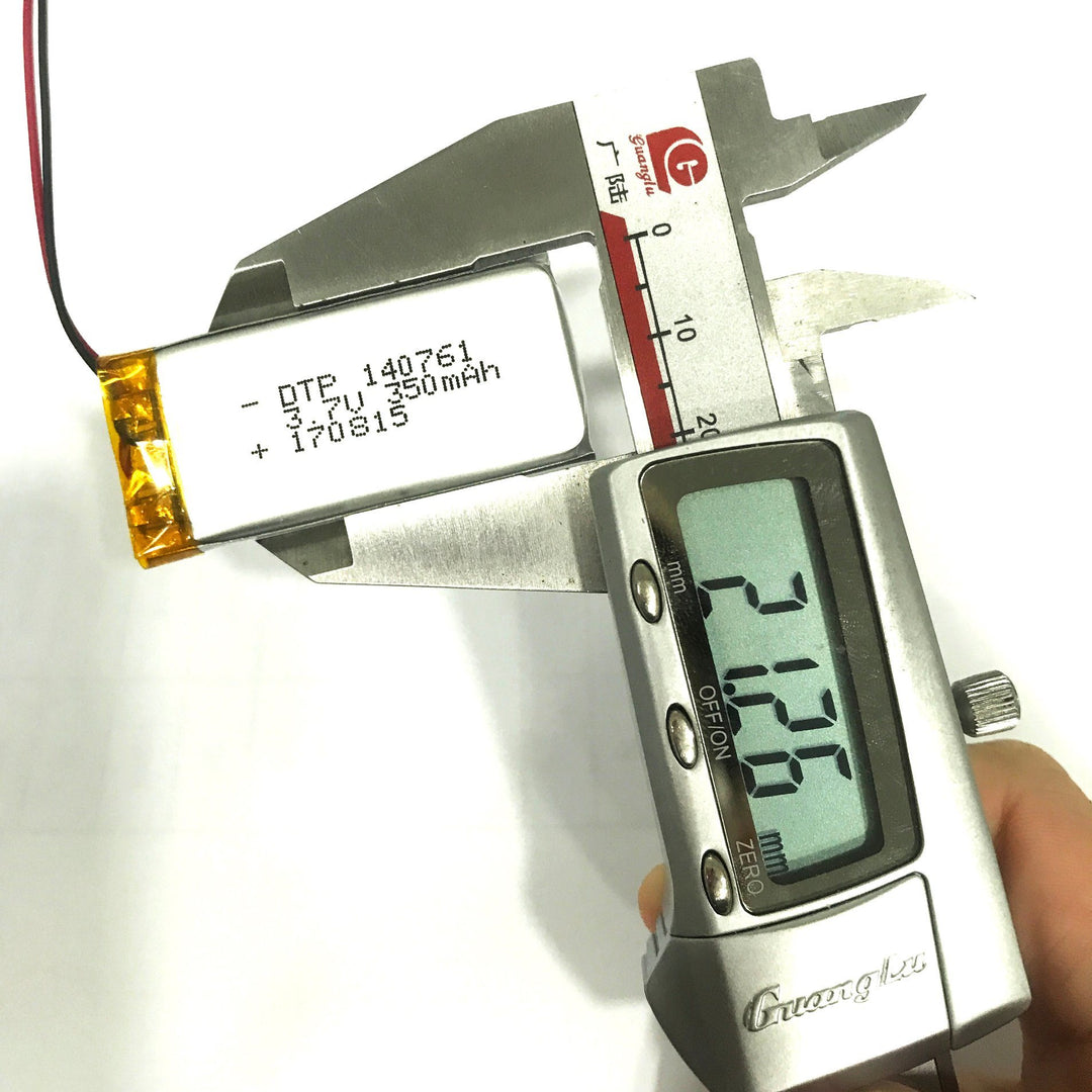 140761 350mAh with CB & UL1642 | 3.7V LiPo Lithium Ion Battery