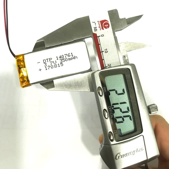 140761 350mAh with CB & UL1642 | 3.7V LiPo Lithium Ion Battery