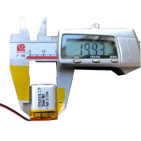 802025-5C 300mAh | 3.7V High Rate LiPo Lithium Ion Battery