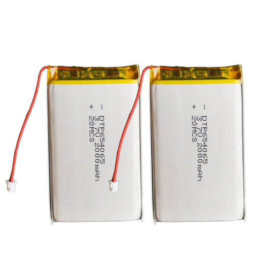 654065 2000mAh | 3.7V LiPo Lithium Ion Battery