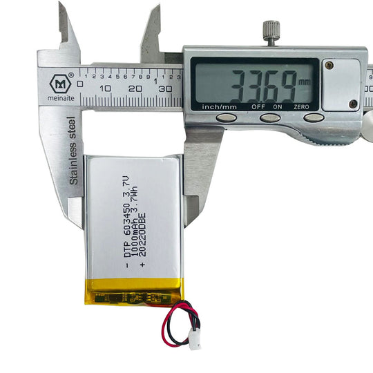 603450 1000mAh with KC62133, UN38.3, CB, UL1642, CE & RoHS | 3.7V LiPo Lithium Ion Battery