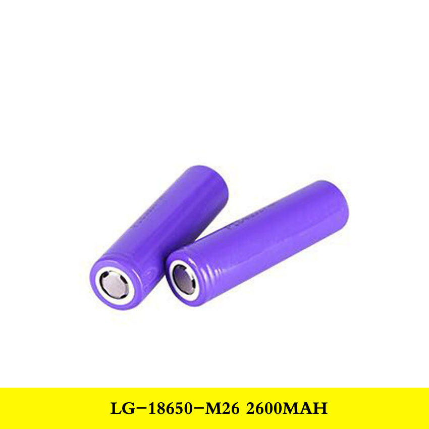 Cylindrical 18650 3.7V 2600mah Li-ion Battery (A-grade cell）