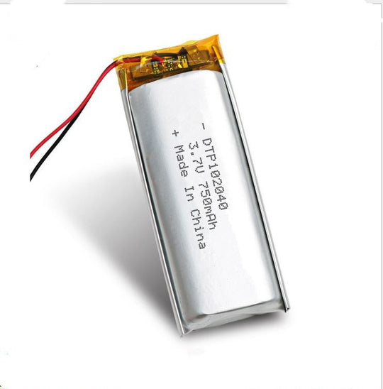 102040 750mAh with UL1642, KC62133, CE, RoHS, BIS | 3.7V LiPo Lithium Ion Battery