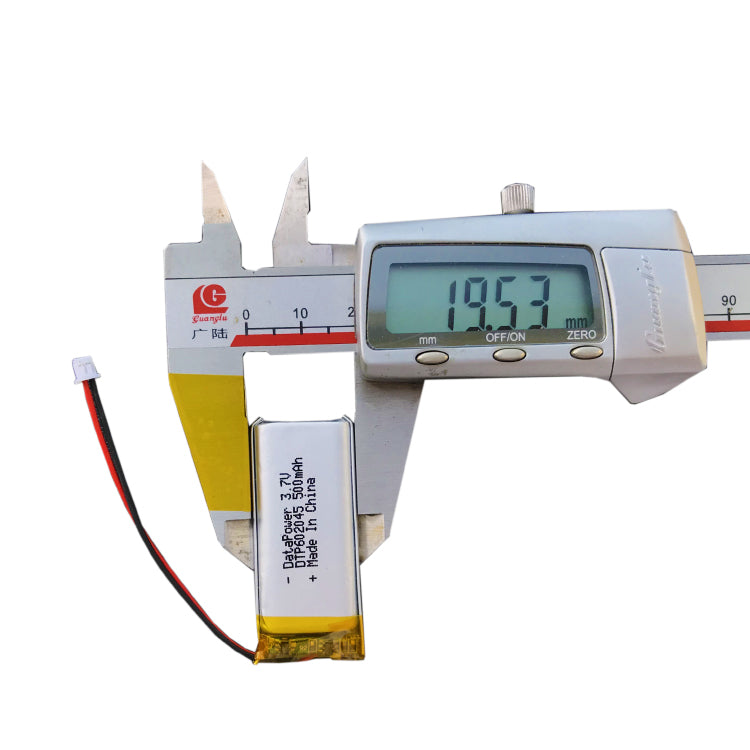 602045 500mAh with UN38.3, BIS & UL1642 | 3.7V LiPo Lithium Ion Battery