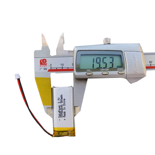 602045 500mAh with UN38.3, BIS & UL1642 | 3.7V LiPo Lithium Ion Battery