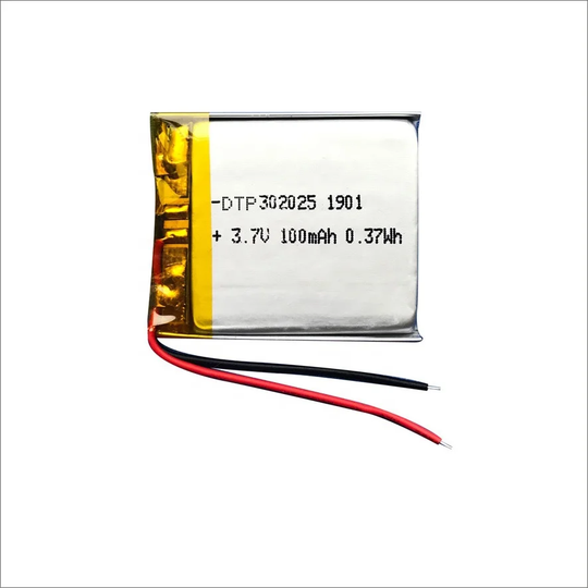 302025 100mAh with IEC62133 | 3.7V LiPo Lithium Ion Battery
