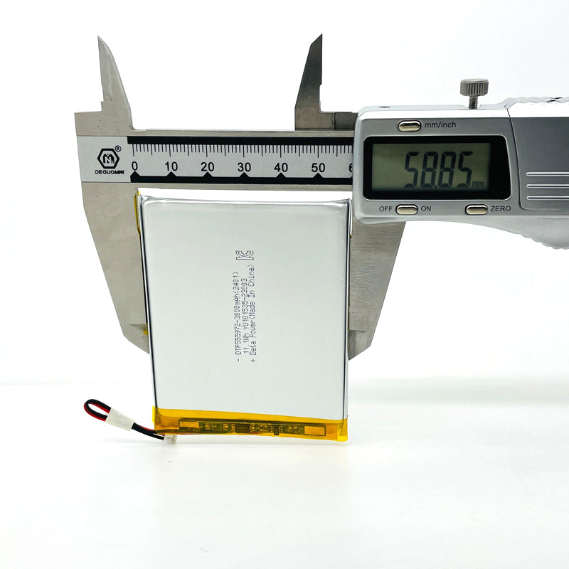555972 3000mAh with KC62133, CE & RoHS | 3.7V LiPo Lithium Ion Battery