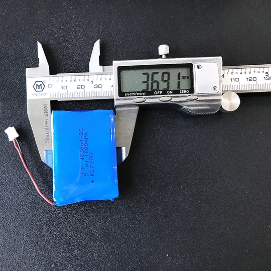 7.4V Lithium Battery Pack 483654-2S 1000mah