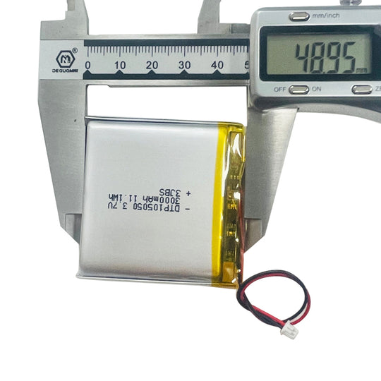 105050 3000mAh with KC62133, UN38.3, UL1642, CE & RoHS | 3.7V LiPo Lithium Ion Battery