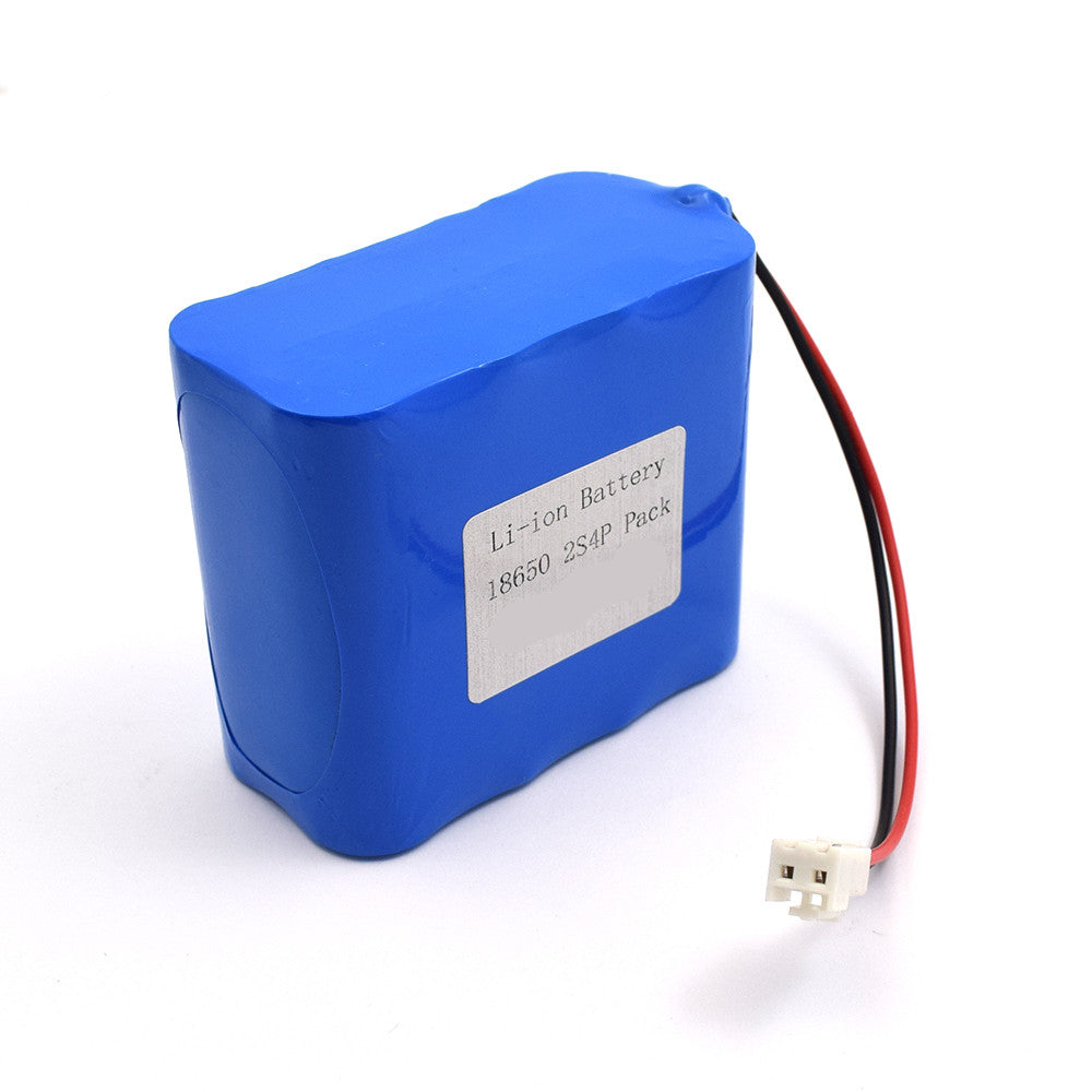 Cylindrical 18650-2S4P 7.4V  10000mah Li-ion Battery Pack (A-grade cell）