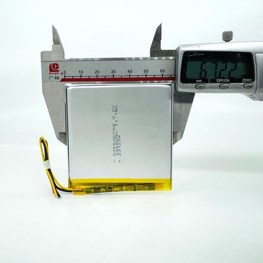 506768 3000mAh with CB | 3.7V LiPo Lithium Ion Battery
