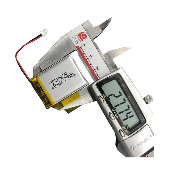 140732 530mAh with UN38.3, UL1642, CB, KC62133, CE, RoHS, MSDS/SDS| 3.7V LiPo Lithium Ion Battery