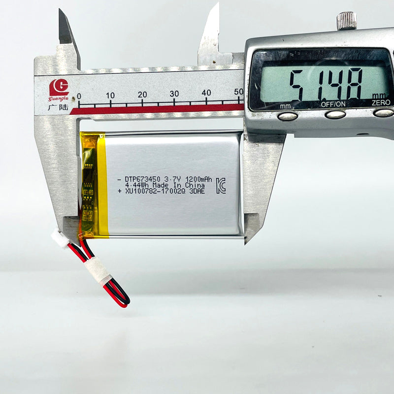 673450 1200mAh with KC62133, CE & RoHS | 3.7V LiPo Lithium Ion Battery