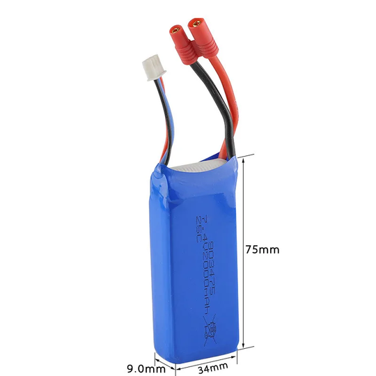 7.4V Lithium Battery Pack 903475-2S 2000mah