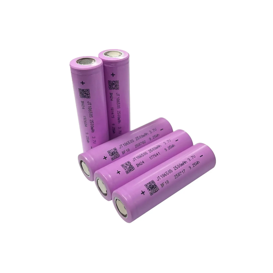 Cylindrical 18650 3.7V 2500mah Li-ion Battery (A-grade cell）