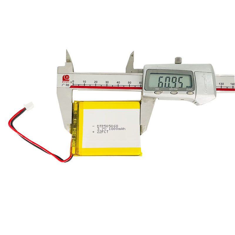505068 1800mAh | 3.7V LiPo Lithium Ion Battery