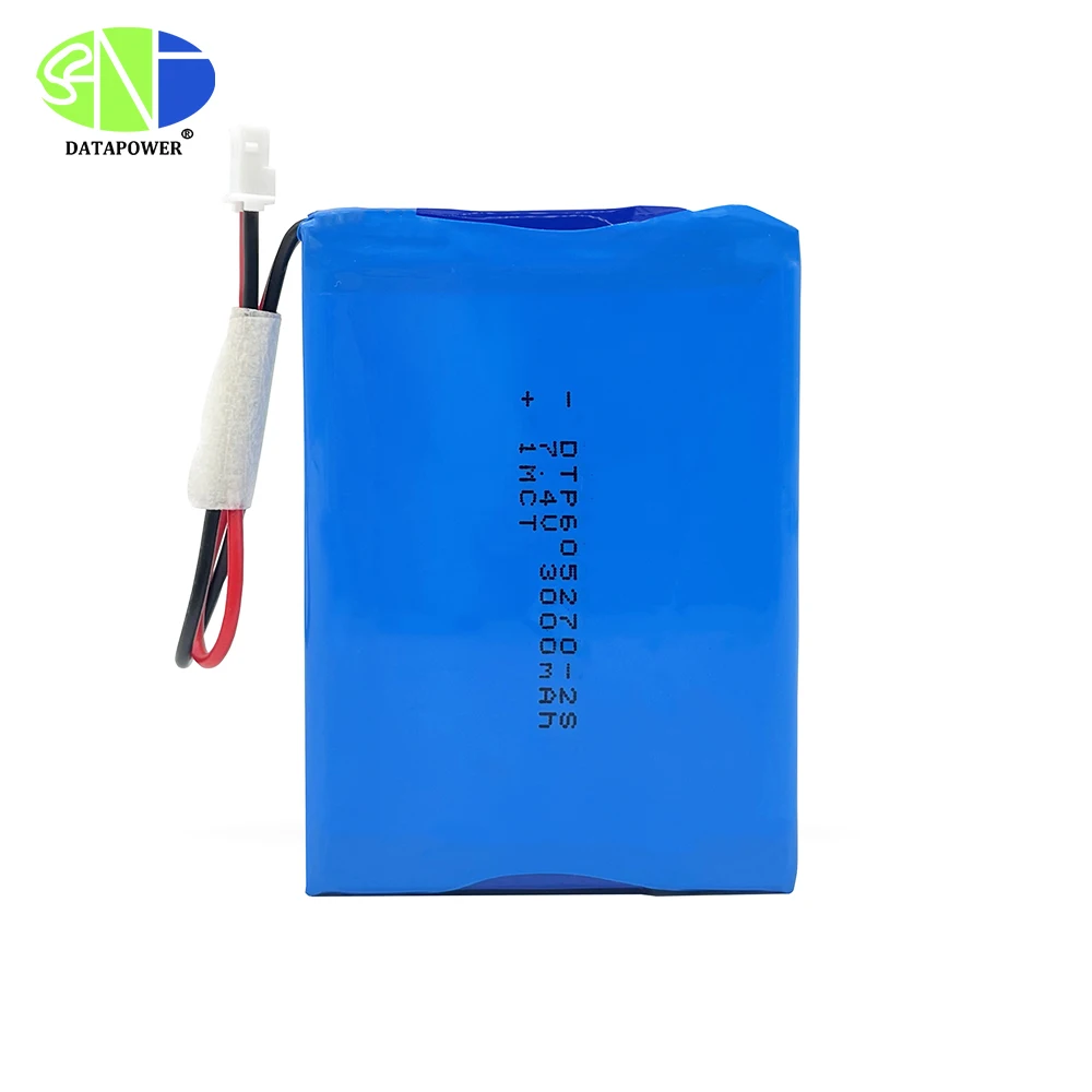 7.4V Lithium Battery Pack 605270-2S 3000mah