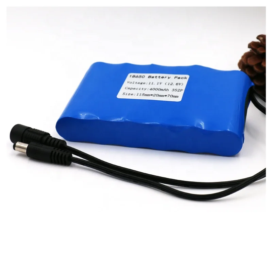 Cylindrical 18650-3S2P 11.1V  4000mah Li-ion Battery Pack (A-grade cell）