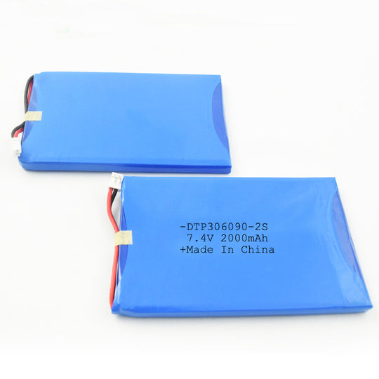 7.4V Lithium Battery Pack 306090-2S 2000mah