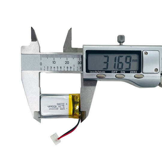 802030 400mAh with UN38.3, UL1642 & RoHS | 3.7V LiPo Lithium Ion Battery