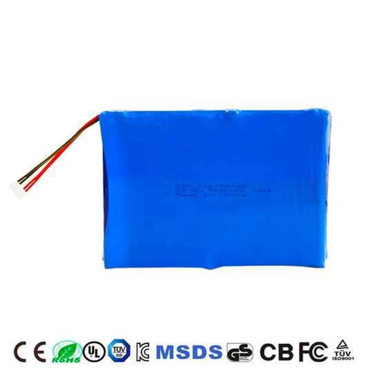 14.8V Lithium Battery Pack 140755-4S 5000mAh with UN38.3, CB