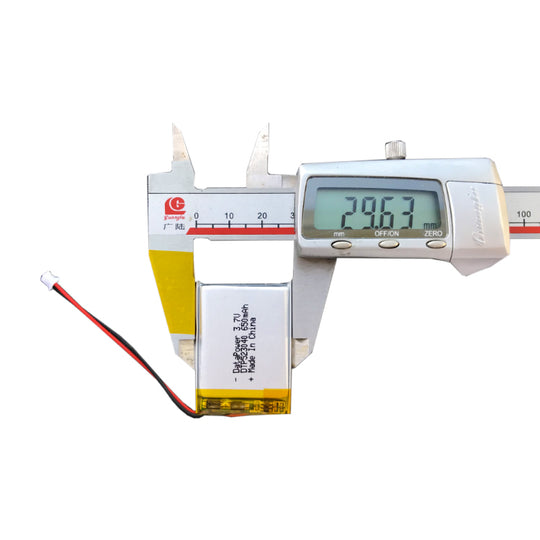 523040 650mAh with KC62133 & BIS | 3.7V LiPo Lithium Ion Battery