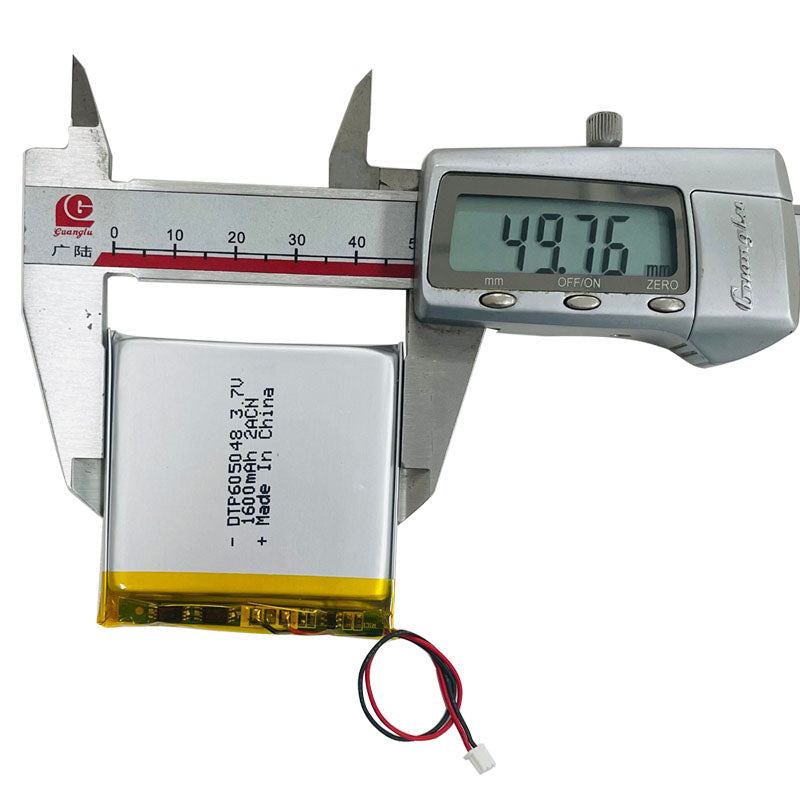 605048 1600mAh with UN38.3 & CE | 3.7V LiPo Lithium Ion Battery
