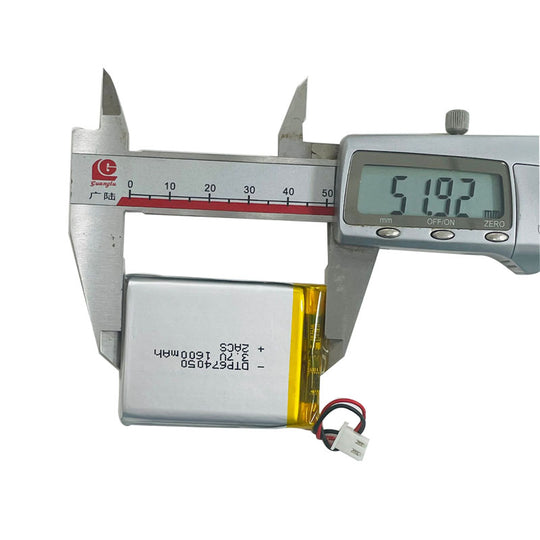 674050 1600mAh | 3.7V LiPo Lithium Ion Battery