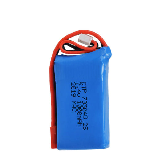 7.4V Lithium Battery Pack 703048-2S 1000mah