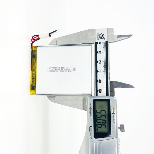 655565 2800mAh with KC62133 & RoHS | 3.7V LiPo Lithium Ion Battery