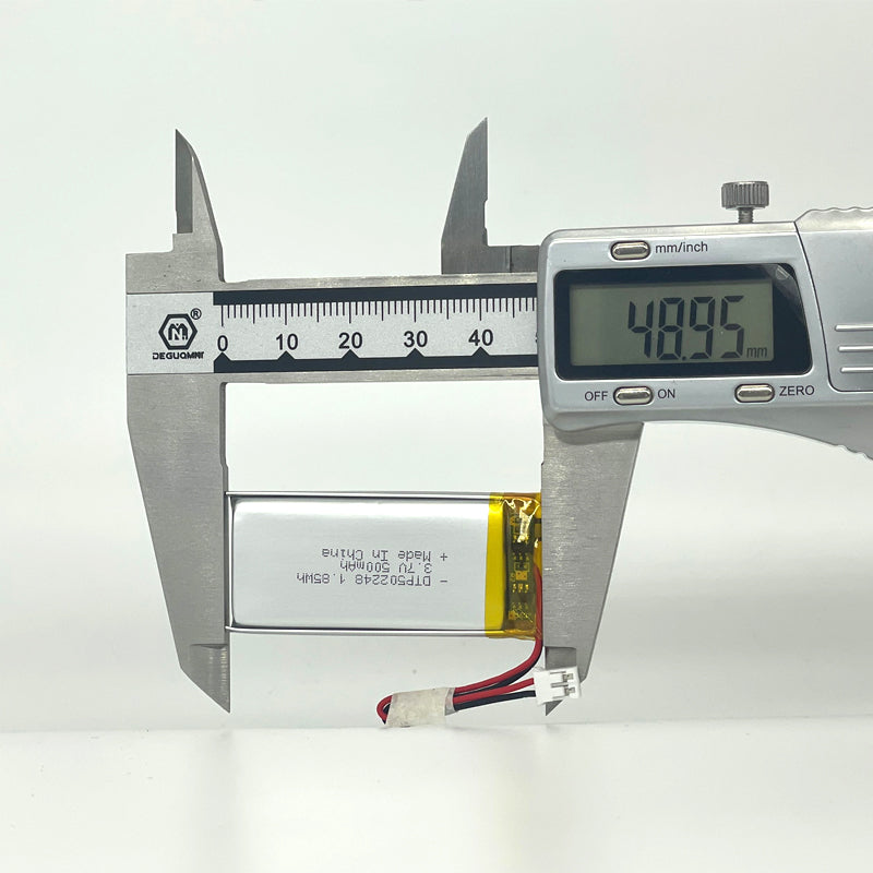 502248 500mAh with KC62133 | 3.7V LiPo Lithium Ion Battery