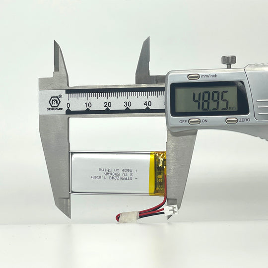 502248 500mAh with KC62133 | 3.7V LiPo Lithium Ion Battery