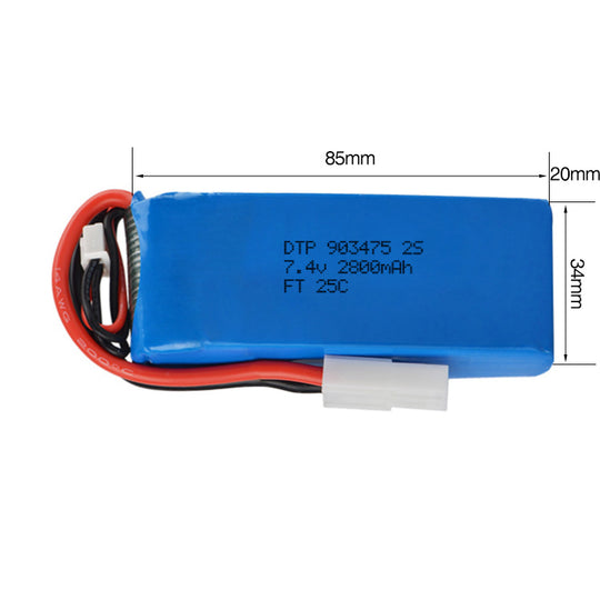 7.4V Lithium Battery Pack 903475-2S 2000mah