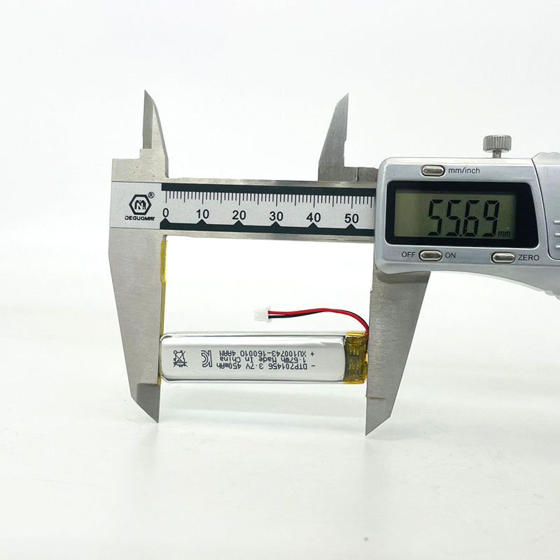 701456 450mAh with KC62133, UN38.3, CE & RoHS | 3.7V LiPo Lithium Ion Battery