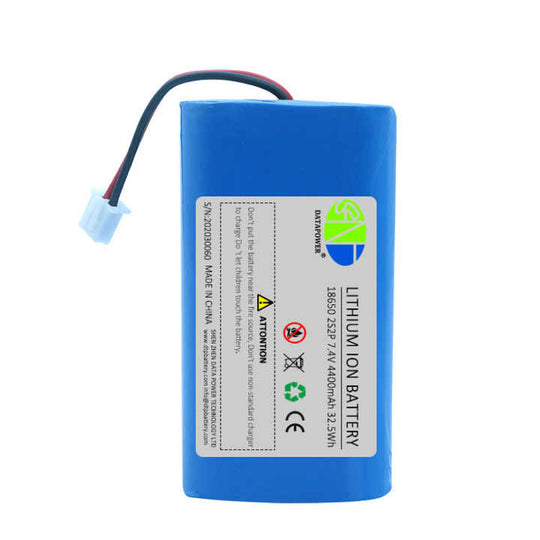 Cylindrical 18650-2S2P 7.4V  4400mah Li-ion Battery Pack (A-grade cell）