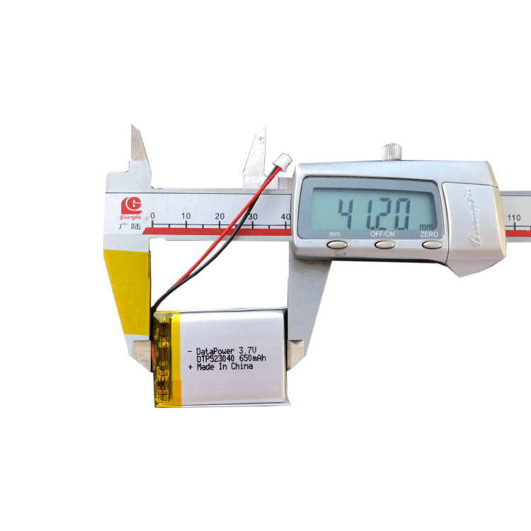 523040 650mAh with KC62133 & BIS | 3.7V LiPo Lithium Ion Battery