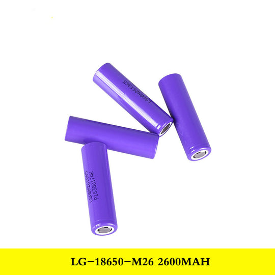 Cylindrical 18650 3.7V 2600mah Li-ion Battery (A-grade cell）